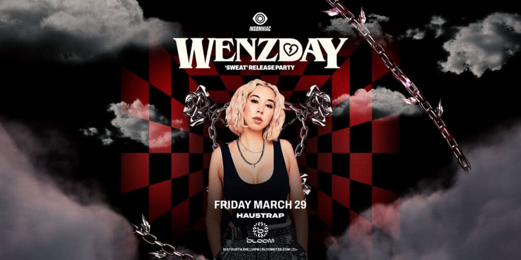Wenzday-Nightclub-Near-Me-EDM-Club-Shows-Concerts-Events-Bloom-Club-2024-March-29-San-Diego-Ca