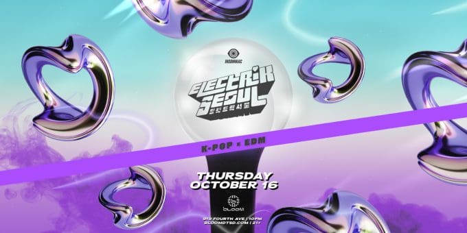 Electrik Seoul Event Flyer San Diego